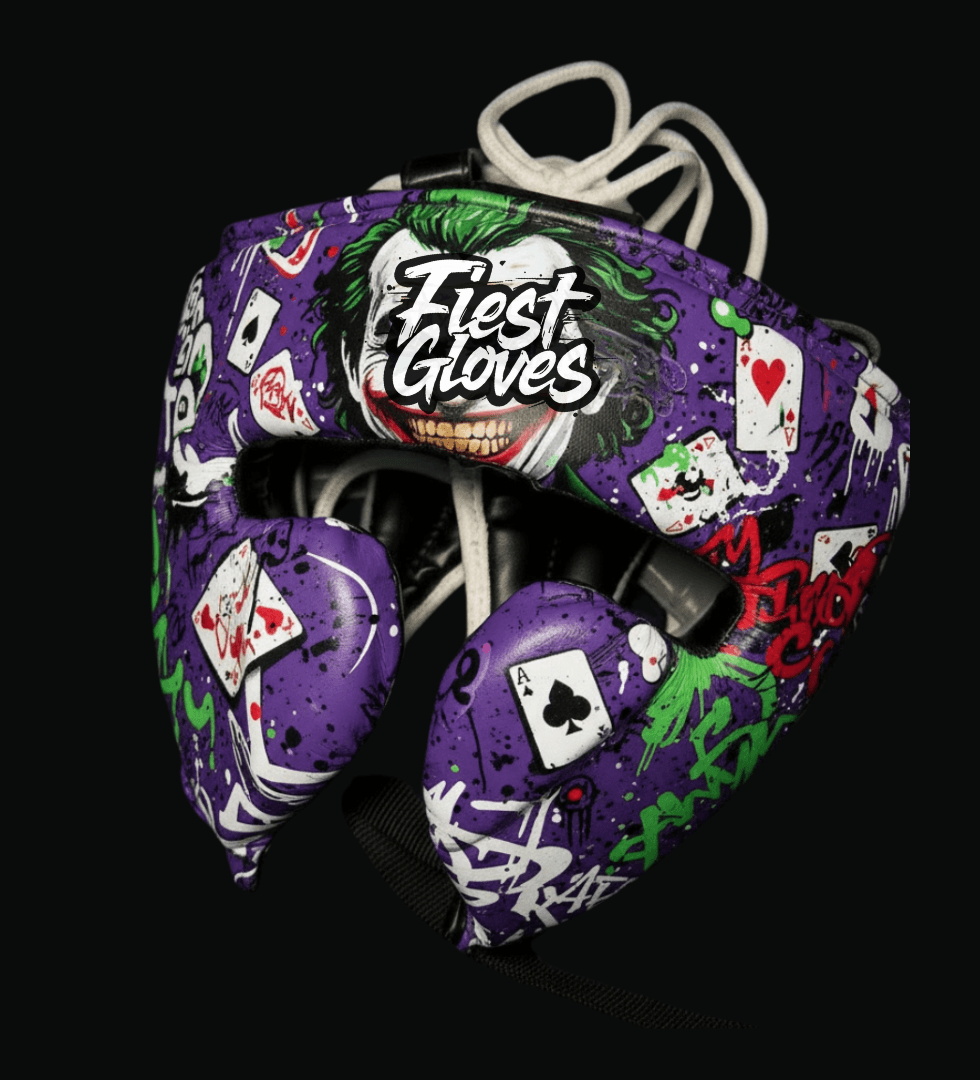 Fiest Purple Joker Style Boxing Set Headguard