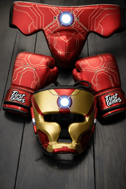 Fiest Red/Blue/Gold Boxing Set Heavy Duty Gloves Training Collection