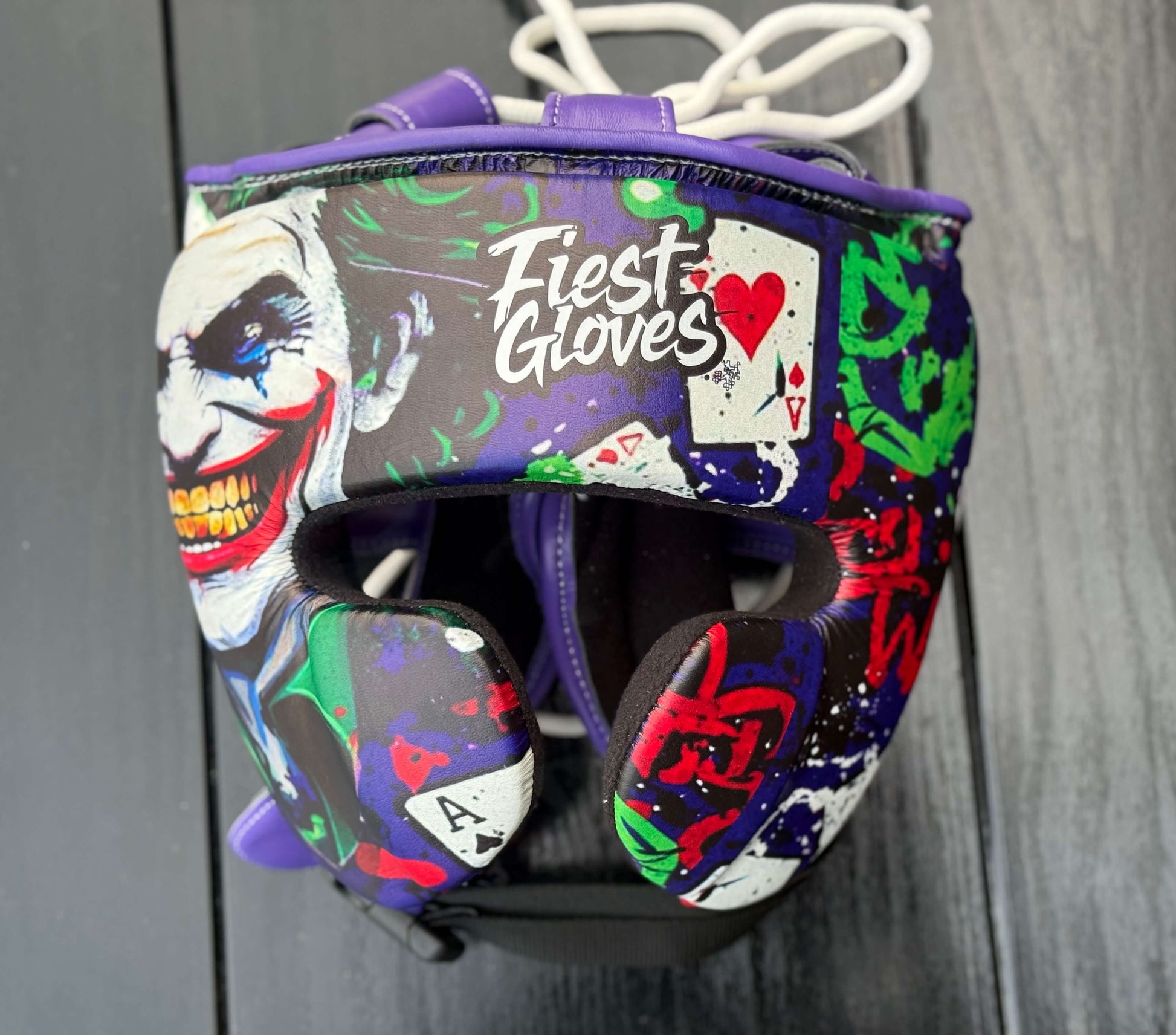 Fiest Purple Joker Style Headguard Durable Training Protection Gear