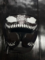 Fiest Winning Style Headguard Black Leather Head Guard for Training