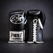 Fiest Boxing Gloves Lace-Up | Black/White