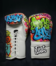 Fiest Winning Style Multi White Boxing Gloves Premium Training Pair
