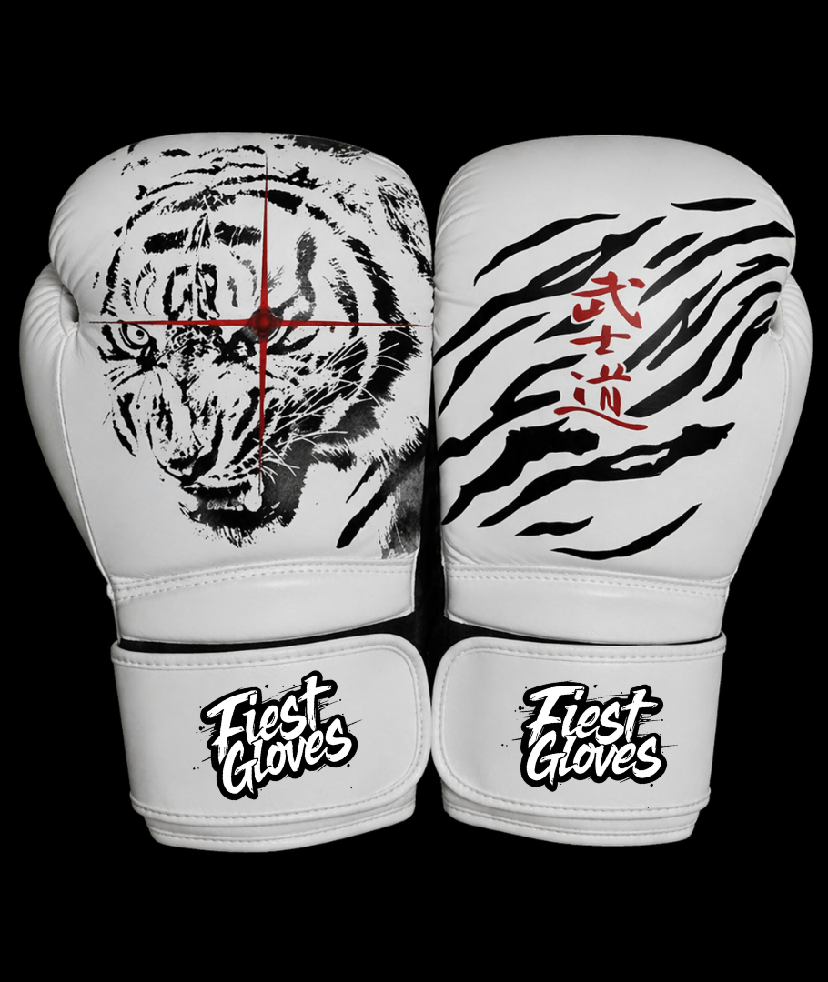 Fiest Winning Style White Boxing Gloves Women Fitness Training