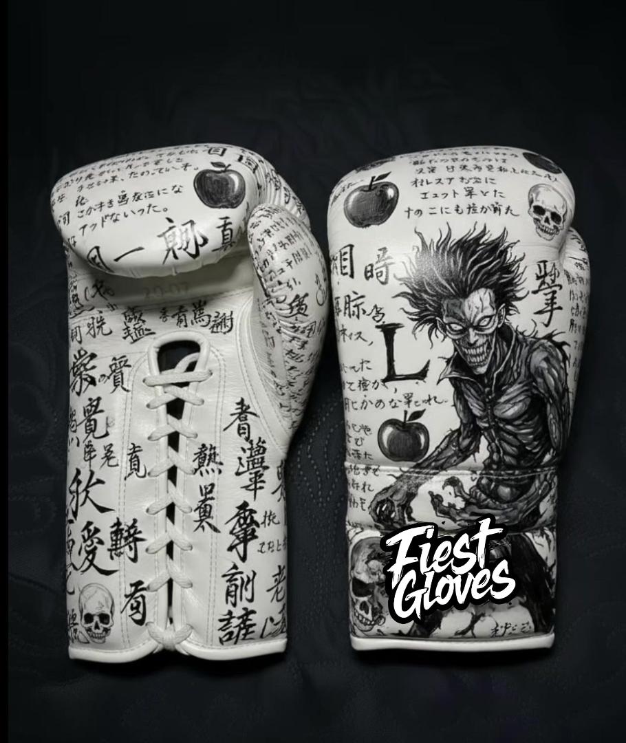 Fiest Winning Style White Boxing Gloves 14oz Training Gloves