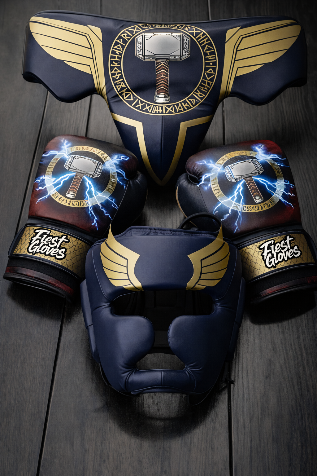 Fiest Boxing Set | Blue/Gold