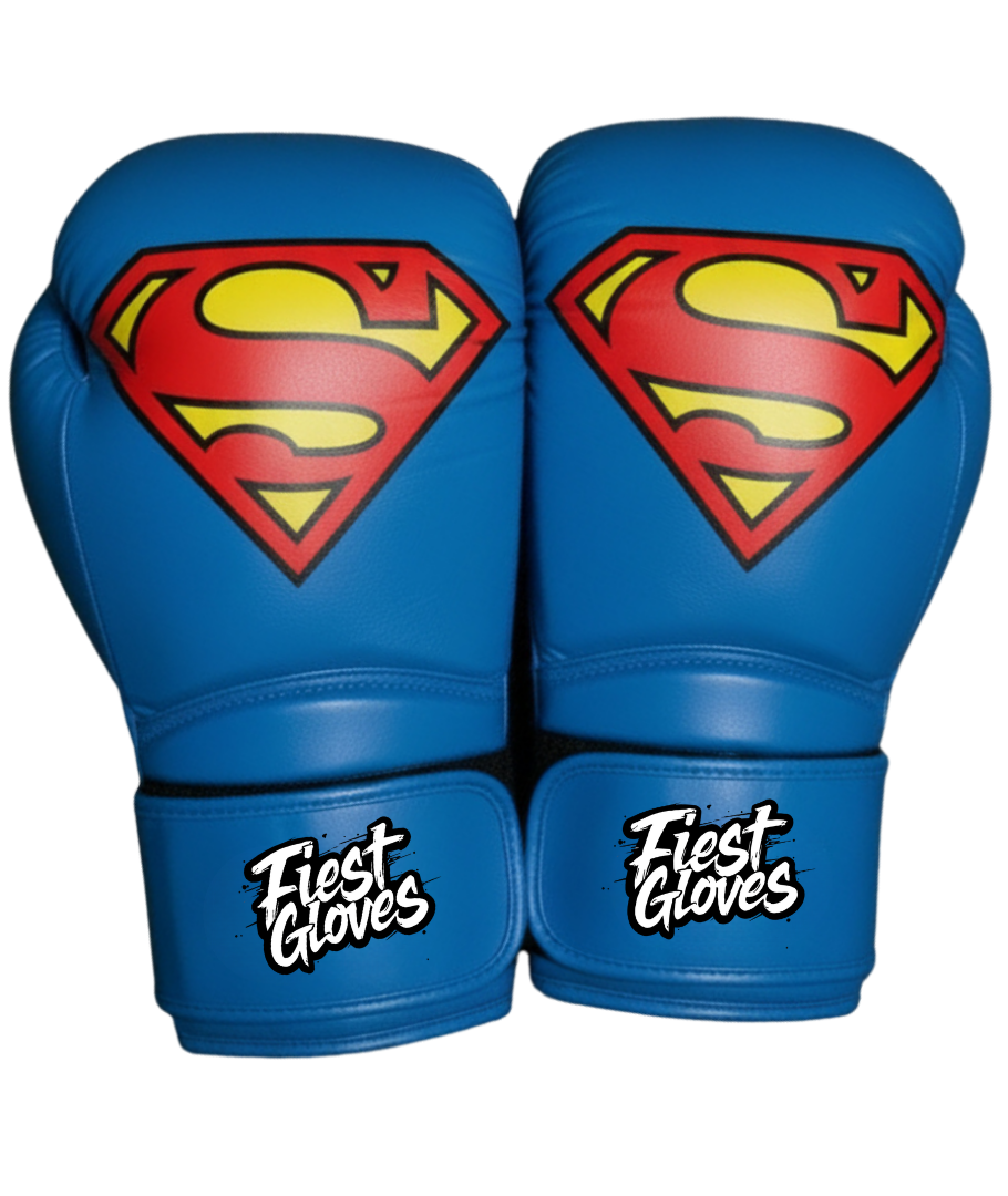 Fiest Winning Style Blue Boxing Gloves Premium Quality
