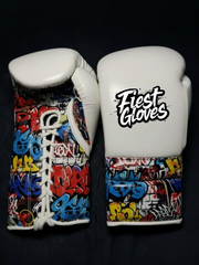 Fiest Winning Style White Boxing Gloves Women Fitness Training