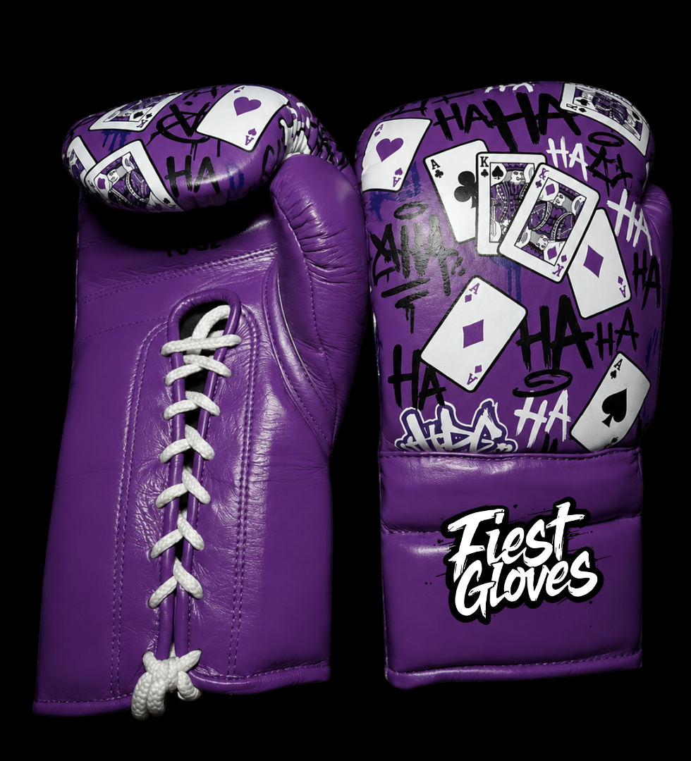Fiest Winning Style Purple Boxing Gloves Custom Training Pair