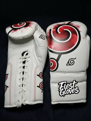 Fiest Winning Style White/Red Boxing Gloves Premium Gym Training Pair