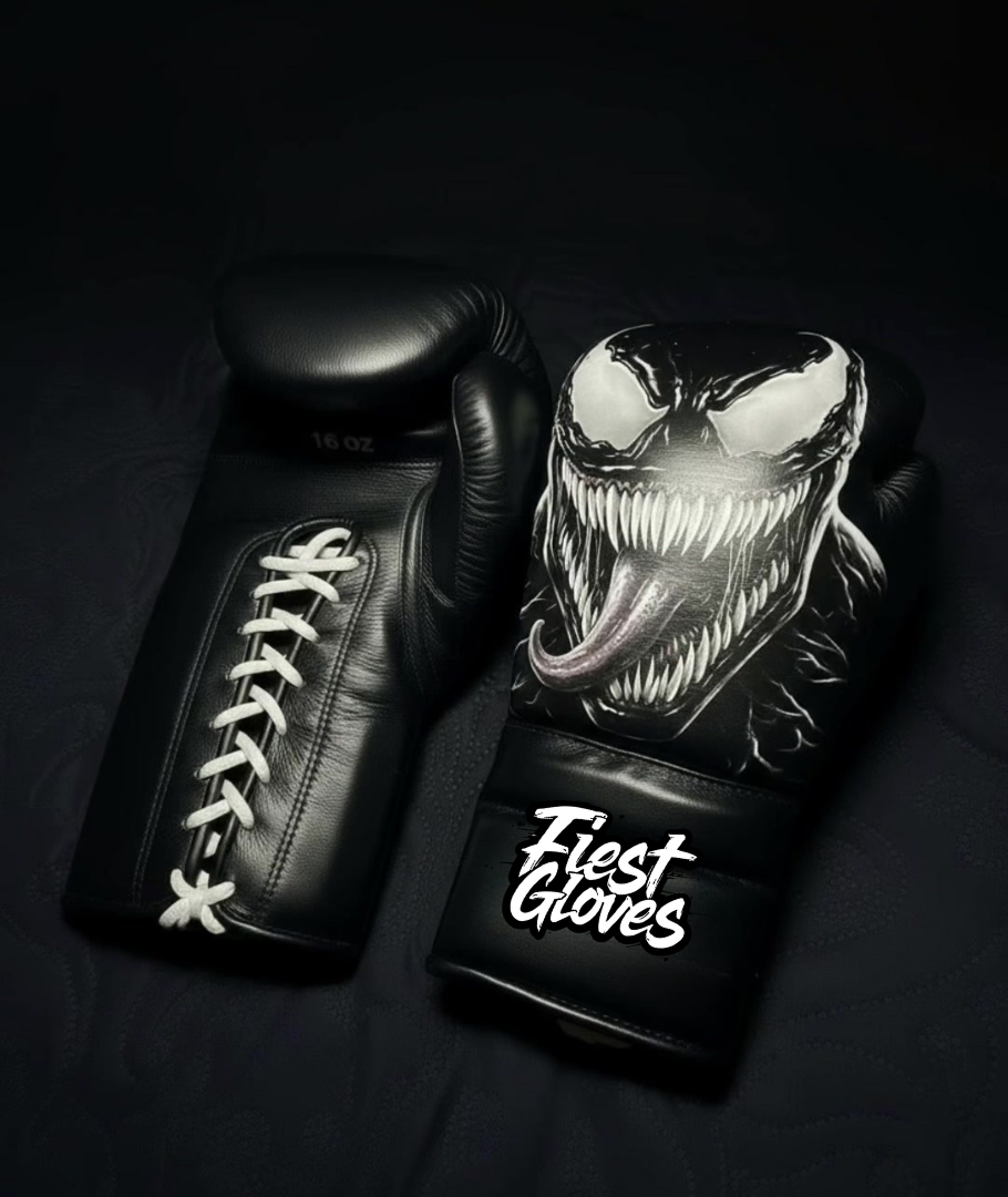 Fiest Winning Style Black Boxing Gloves Premium Gym Training Pair