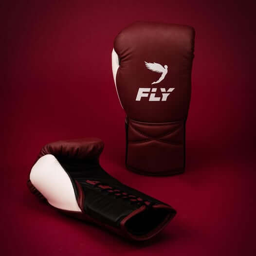 Fly Red/Black/White Boxing Gloves Women Fitness Training Gloves