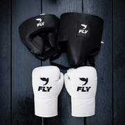 Fly Black/White Boxing Set Custom Training Gloves Bundle