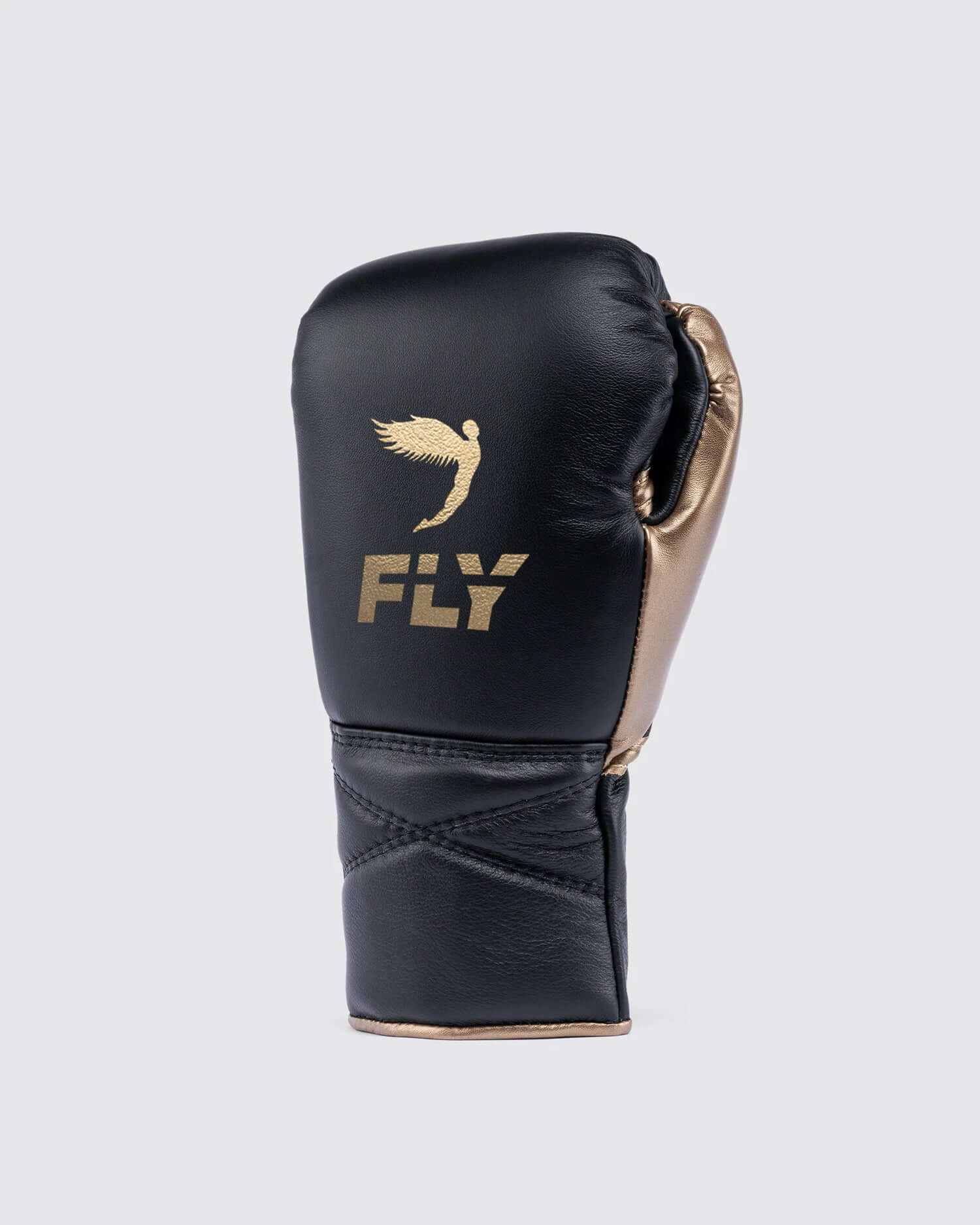 Fly Black/Gold Boxing Gloves Premium Quality Training