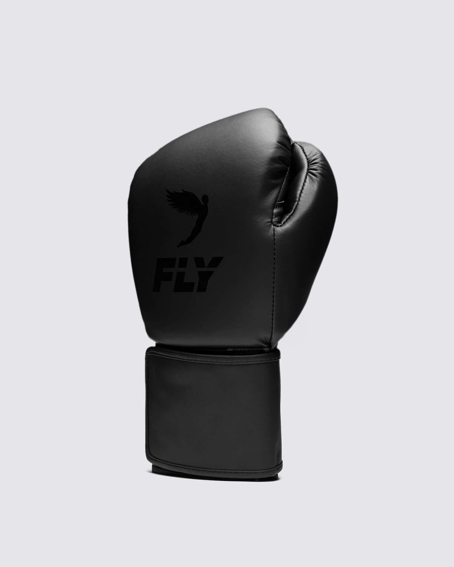 Fly Black Boxing Gloves Women Fitness Training Gloves Back View