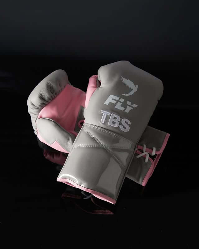 Fly Grey/Pink 14oz Boxing Gloves Custom Sparring Gloves
