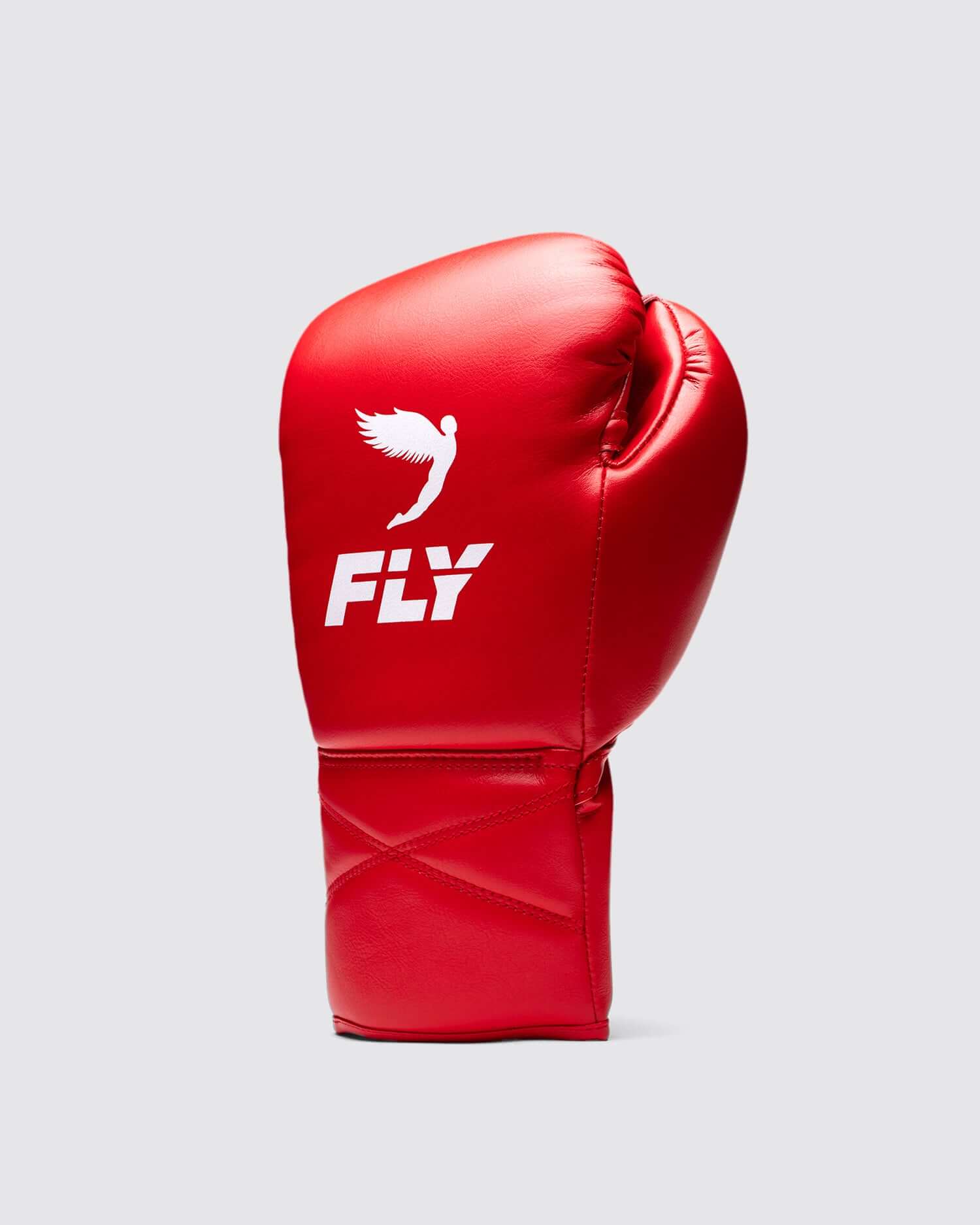 Fly Red Boxing Gloves Beginner Friendly Training Gloves Back View