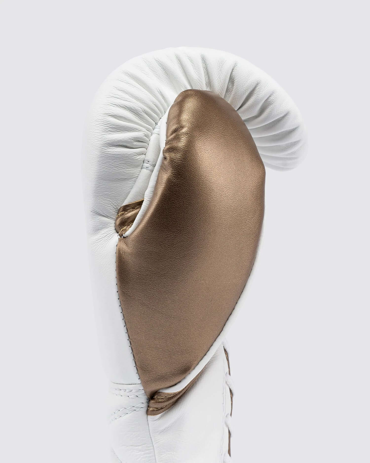 Fly White/Brown Boxing Gloves Custom Fit Gym Training Thumb View
