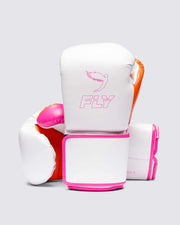 Fly Boxing Gloves White/Orange/Pink Collection Multiple Colors Training Gear