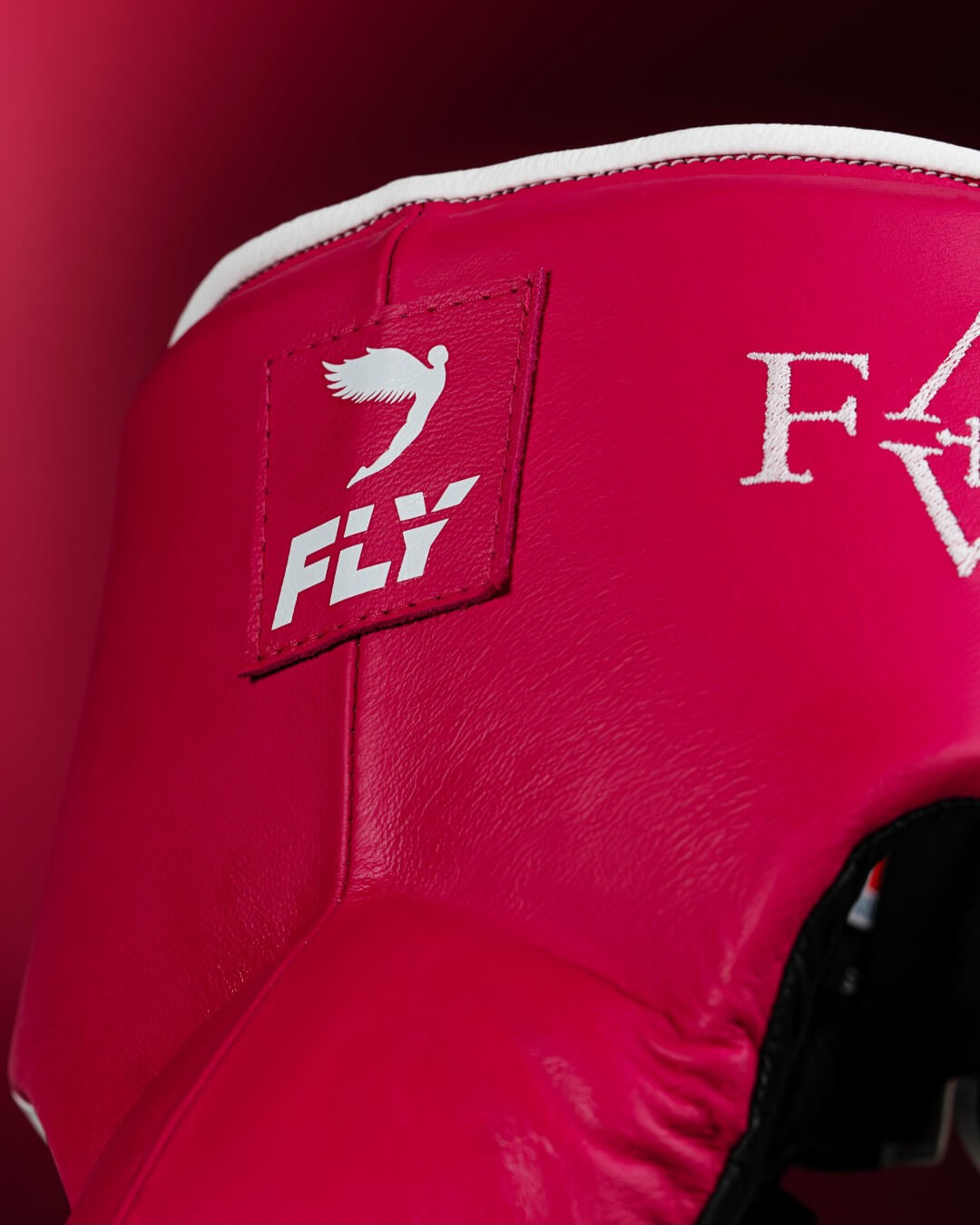 Fly Boxing Gloves Set Pink/White Heavy Duty Training Collection Groinguard View