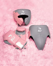 Fly Boxing Gloves Set Grey/Pink Great Value Training Pack