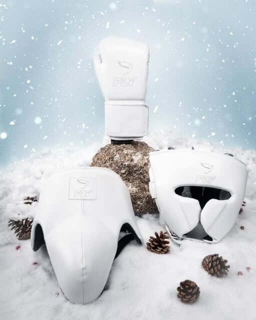 Fly White Complete Boxing Set Customizable Training Bundle