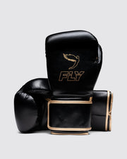 Fly Boxing Gloves Black/Gold | Velcro