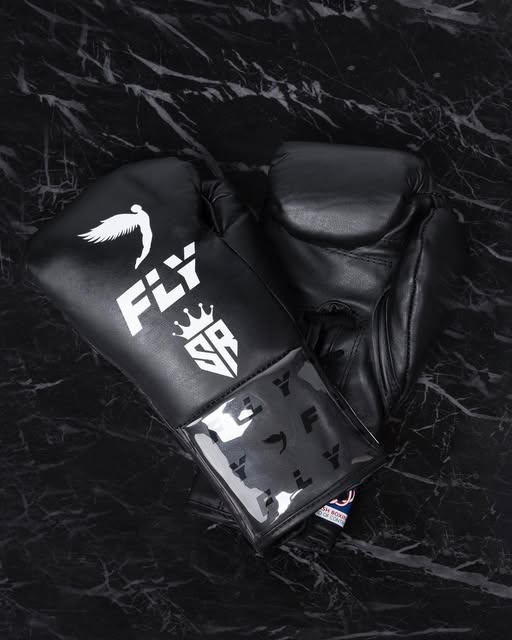 Fly Boxing Gloves Black/White | Lace-Up Gears