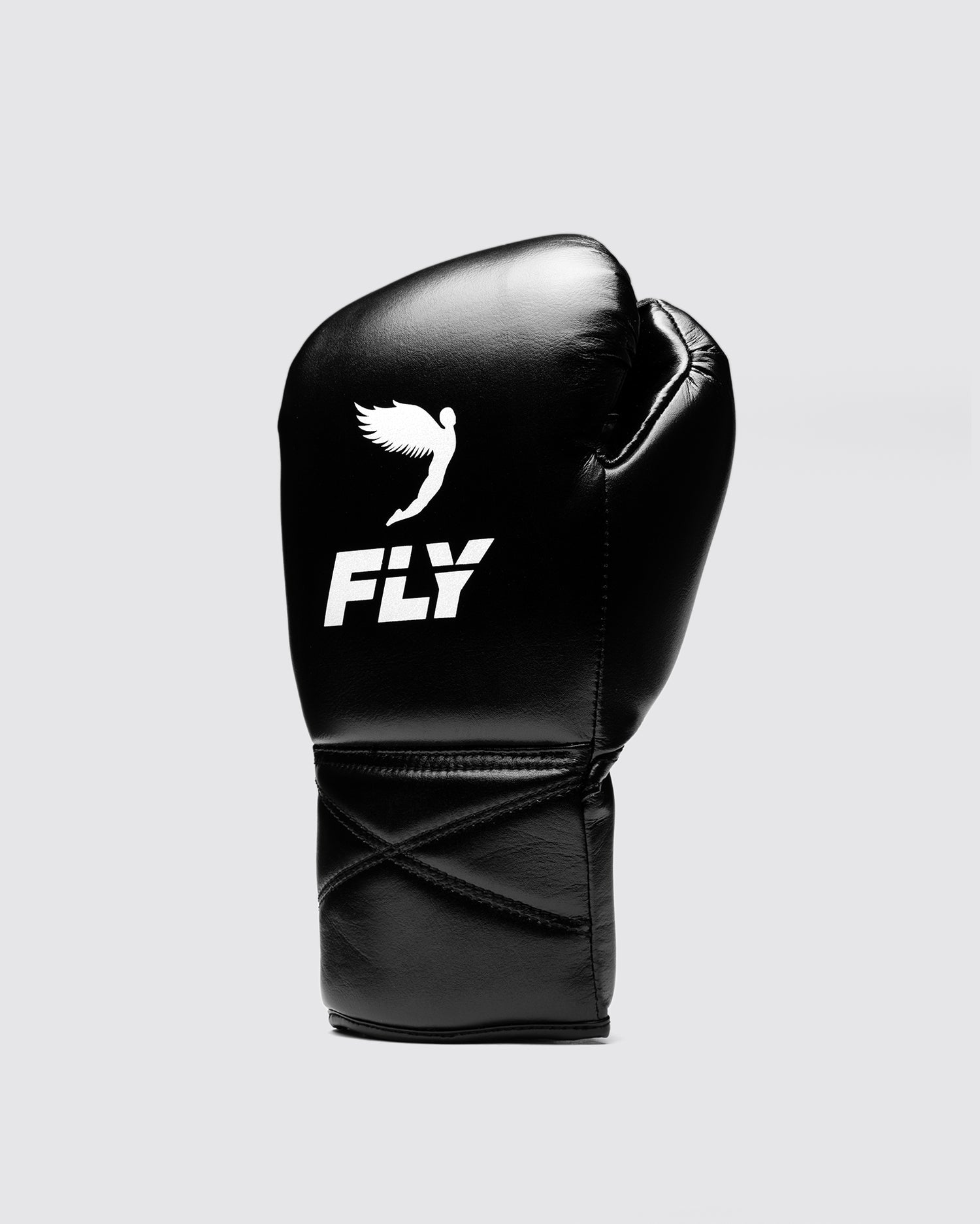 Fly Boxing Gloves Black/White | Lace-Up Gloves