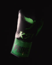 Fly Boxing Gloves Lace-Up | Black/Green