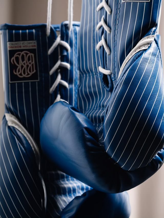 Fly Boxing Gloves Lace-Up | Blue/White/Red