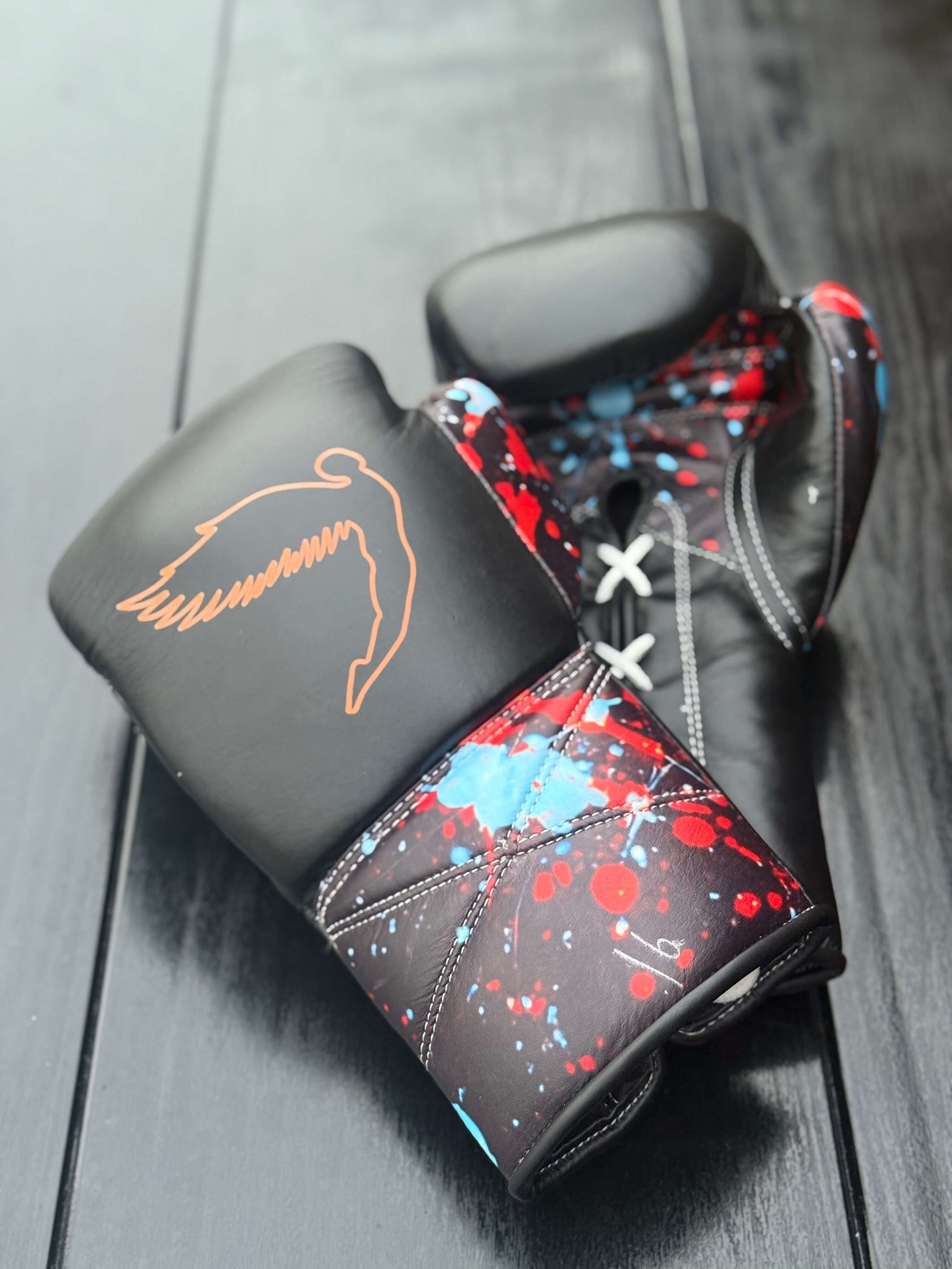 Fly Boxing Gloves Lace-Up | Brown/Multi