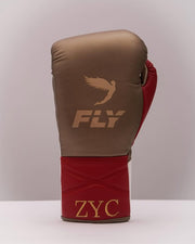Fly Boxing Gloves Lace-Up | Brown/Red