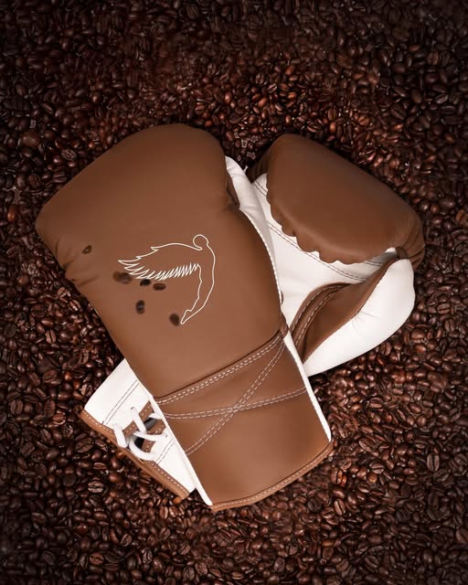 Fly Boxing Gloves Lace-Up | Brown/White