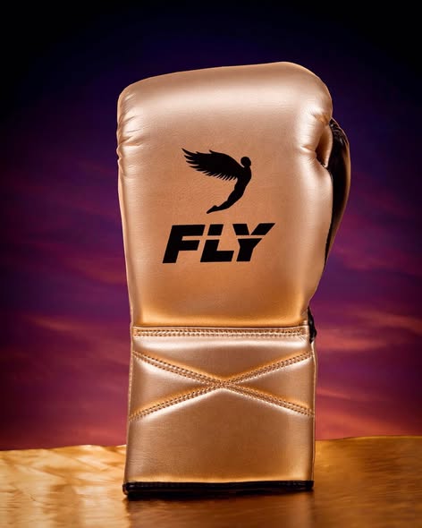 Fly Boxing Gloves Lace-Up | Gold/Black