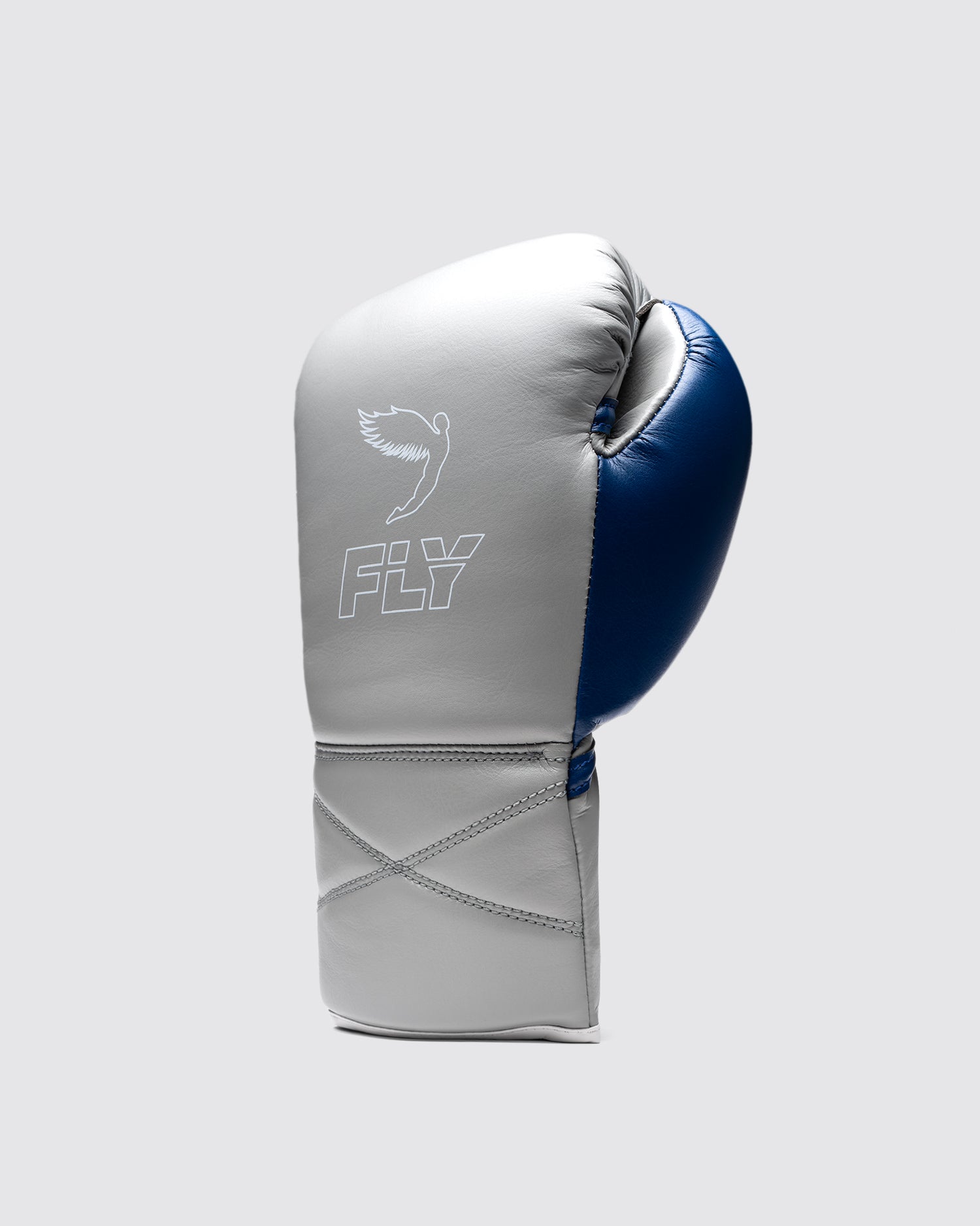 Fly Boxing Gloves Lace-Up | Grey/Blue