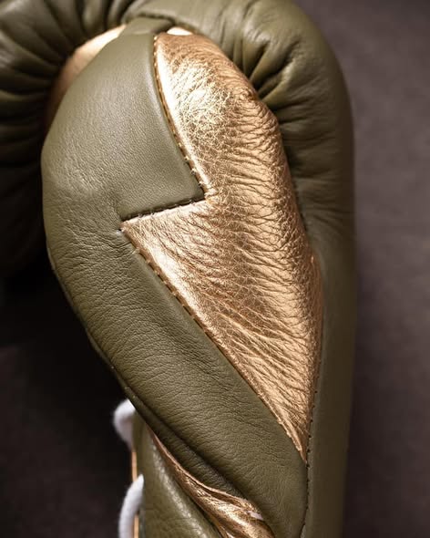 Fly Boxing Gloves Lace-Up | Light-Green/Gold
