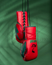 
Fly Boxing Gloves Lace-Up | Red/Green
