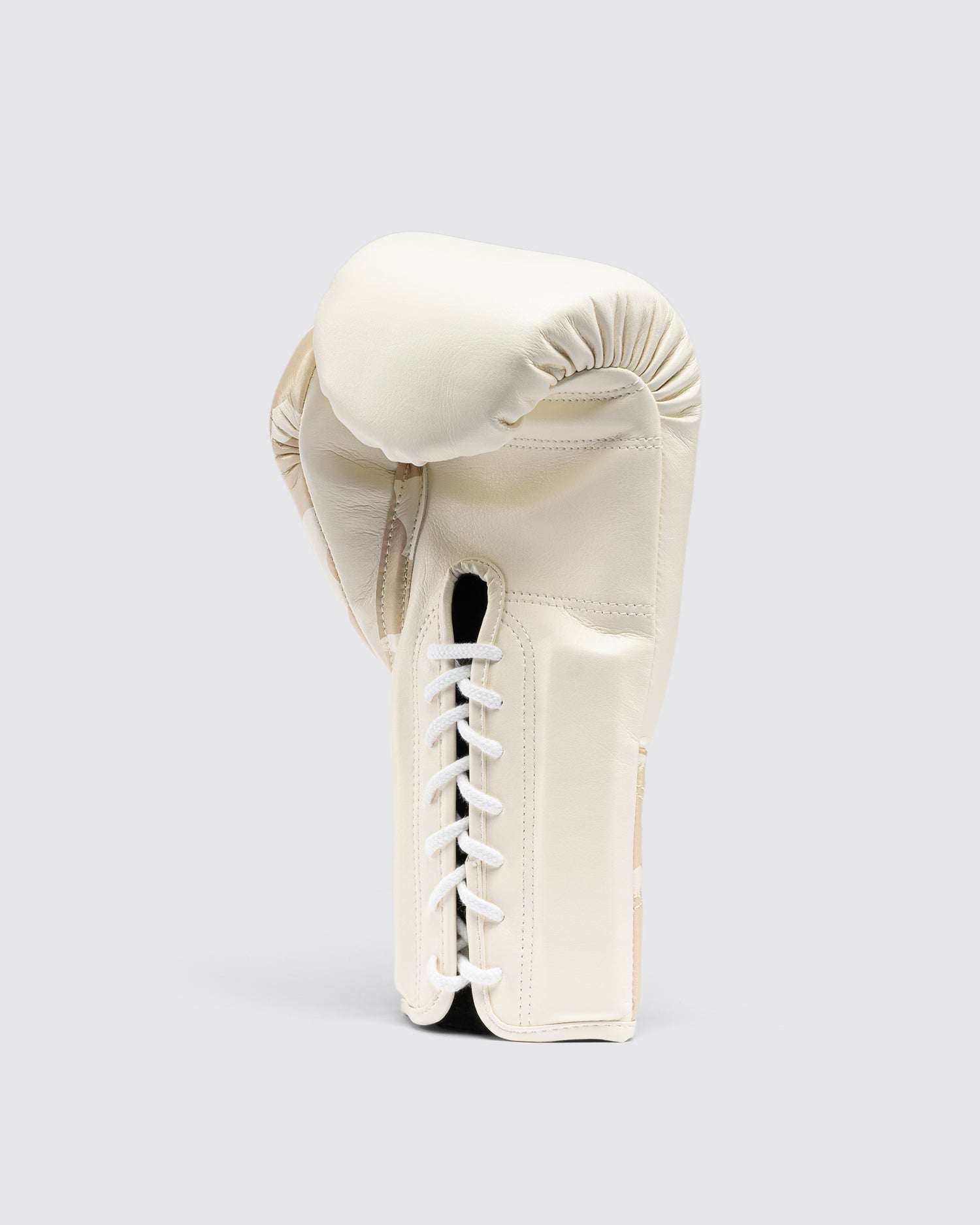Fly Boxing Gloves Lace-Up | White/Beige
