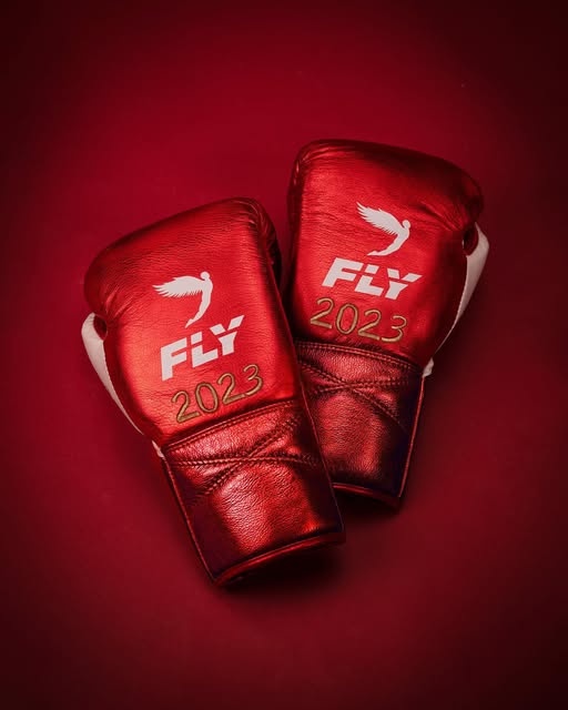 Fly Boxing Gloves Red/White | Lace-Up Gloves