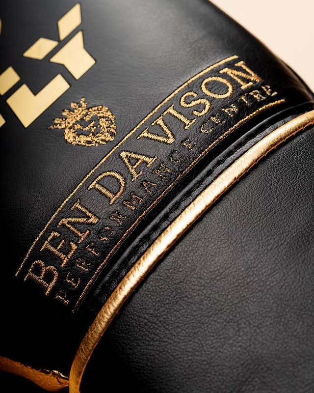 Fly Boxing Gloves Velcro | Black/Gold