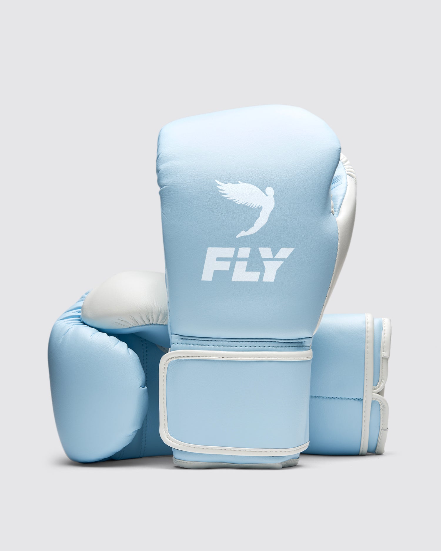 Fly Boxing Gloves Velcro  | Blue/White