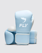 Fly Boxing Gloves Velcro  | Blue/White