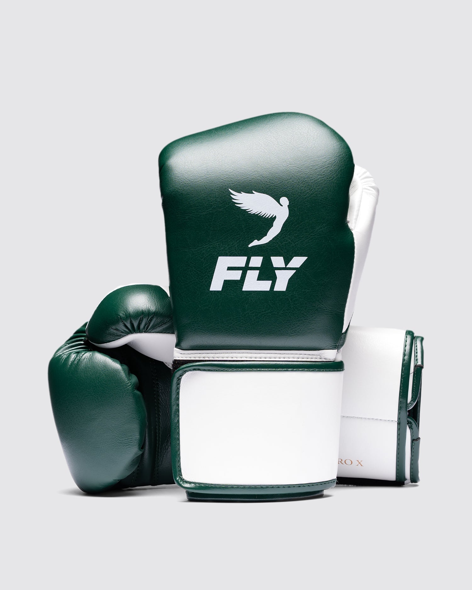Fly Boxing Gloves Velcro | Green/White