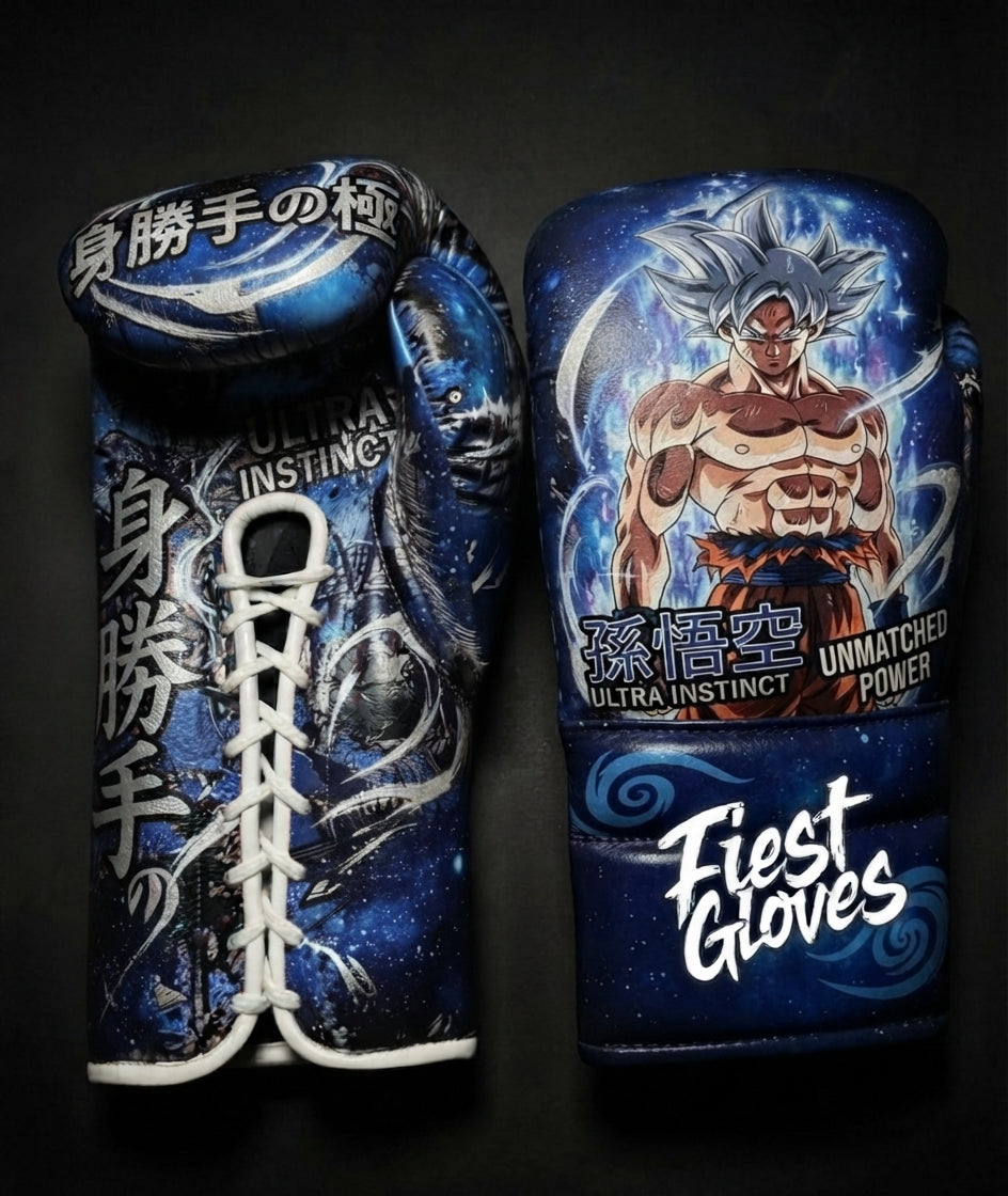 Fiest Boxing Gloves Winning Style Goku Leather Training Gloves for Boxing
