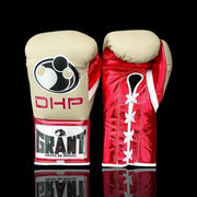 Grant Beige/Red/White Boxing Gloves 14oz Premium Training Gloves