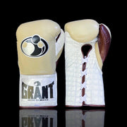 Grant Beige/White/Brown Boxing Gloves Beginner Friendly Training Gloves