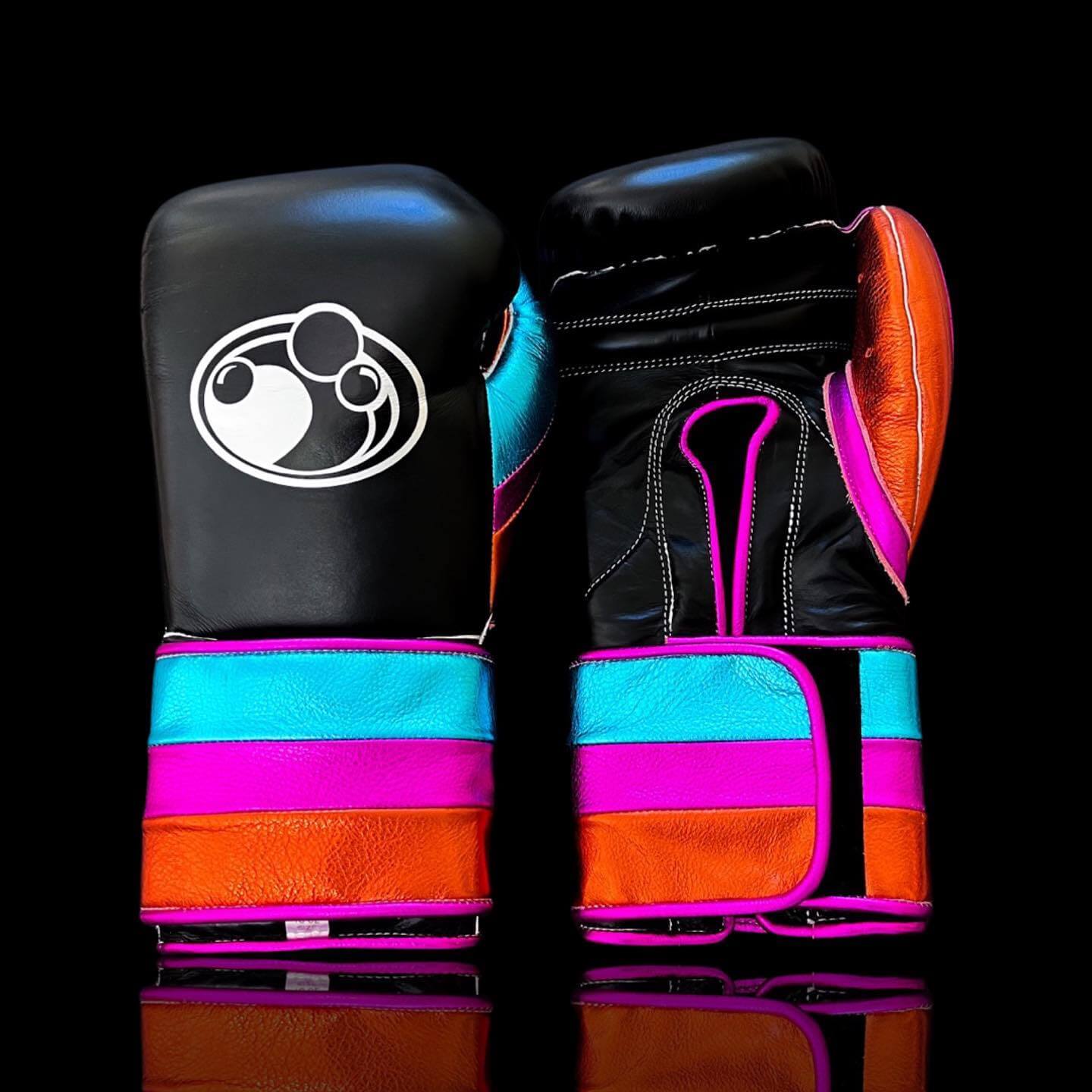 Grant Black/Blue/Pink/Orange Boxing Gloves Premium Leather Training Pair