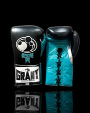 Grant Black/Blue/Silver Boxing Gloves Premium Gym Training Pair