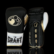 Grant Black/Gold/White Boxing Gloves Custom Fit Gym Training