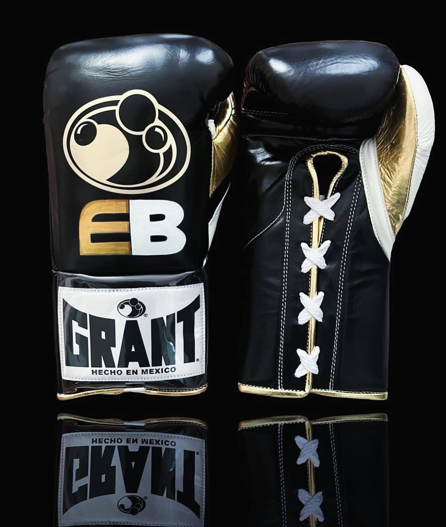 Grant Black/Gold/White Boxing Gloves Premium Quality Training